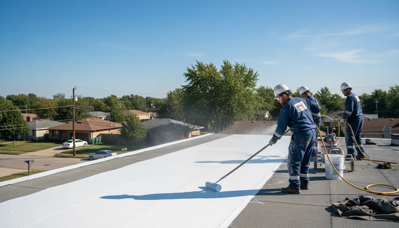 Commercial roof coating in Nora Springs, IA near me